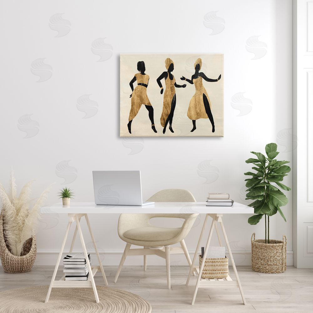 Annie Warren Powerful Women Dancing  Afr_sideican Glam Fashion Black Beige
