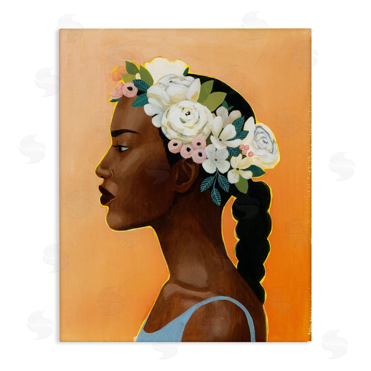 Grace Popp Woman Wearing Rose Floral Crown Strong Portrait