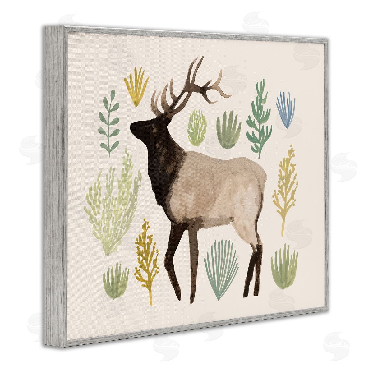 Victoria Barnes Southwestern Elk Yellow Green Vegetation Noble Animal
