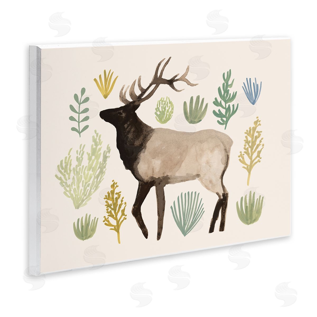 Victoria Barnes Southwestern Elk Yellow Green Vegetation Noble Animal