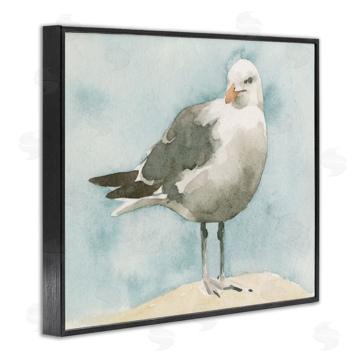 Emma Caroline Soft Focus Seagull On Waterfr_sideont Beige Blue