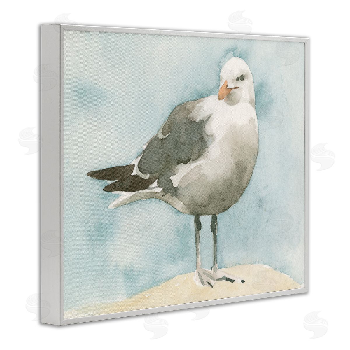 Emma Caroline Soft Focus Seagull On Waterfr_sideont Beige Blue