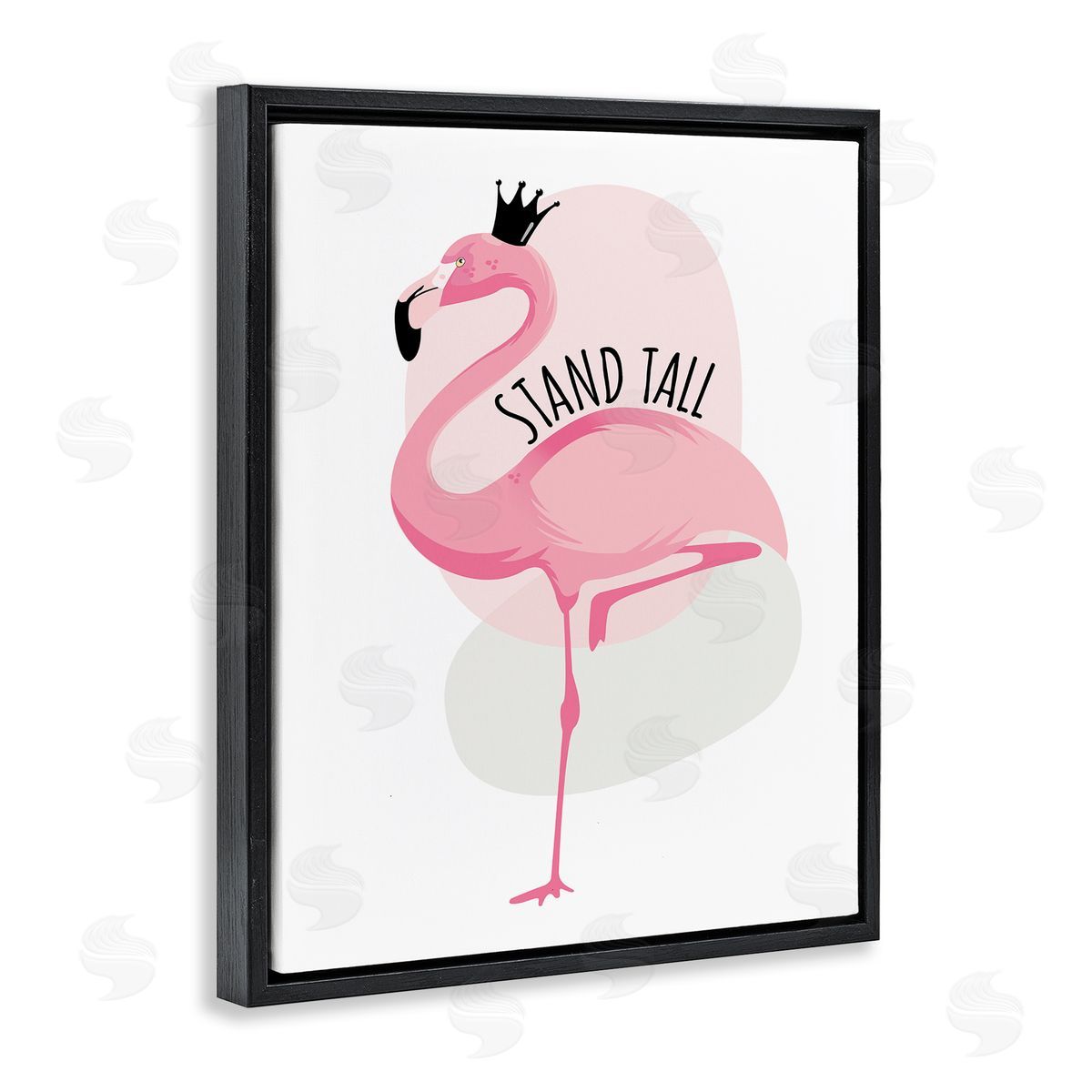 Ayse Stand Tall Quote Tropical Pink Flamingo Royal Crown