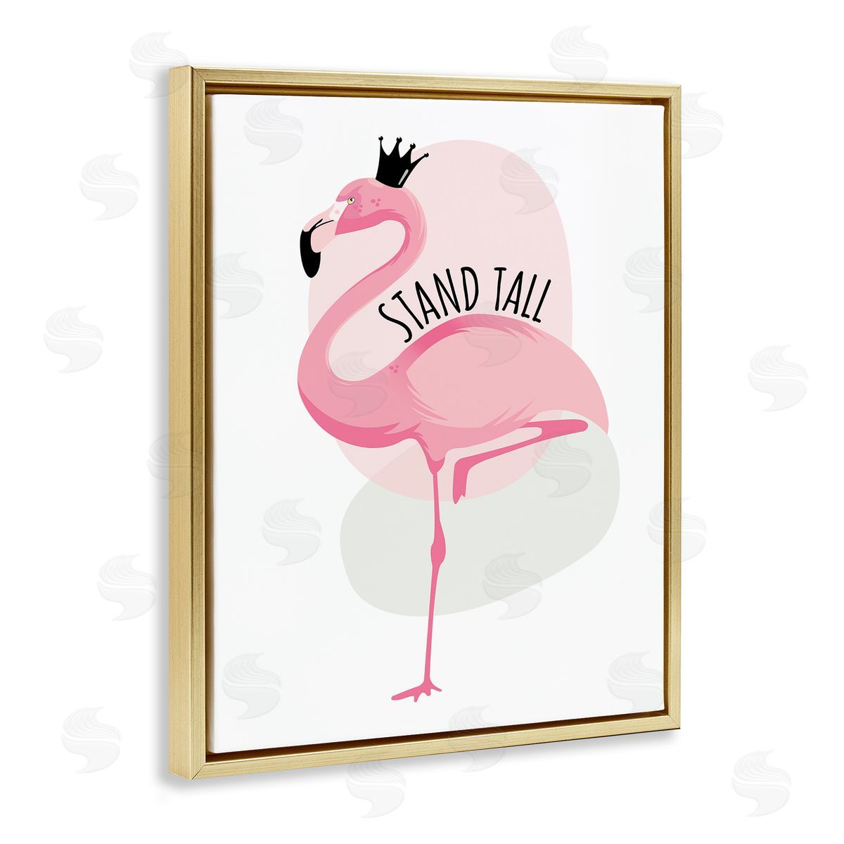 Ayse Stand Tall Quote Tropical Pink Flamingo Royal Crown