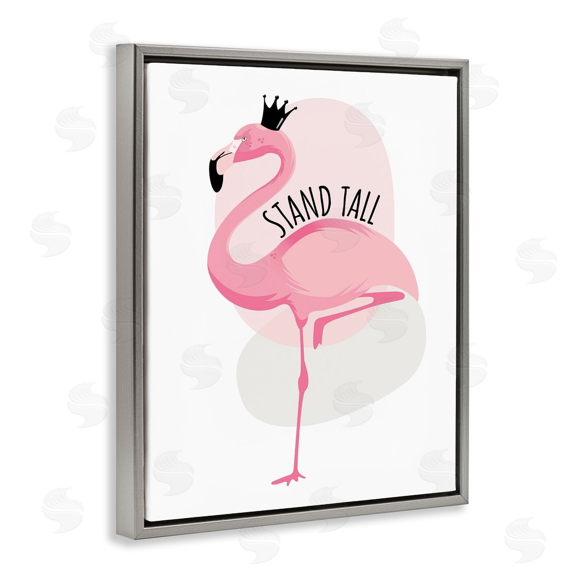 Ayse Stand Tall Quote Tropical Pink Flamingo Royal Crown