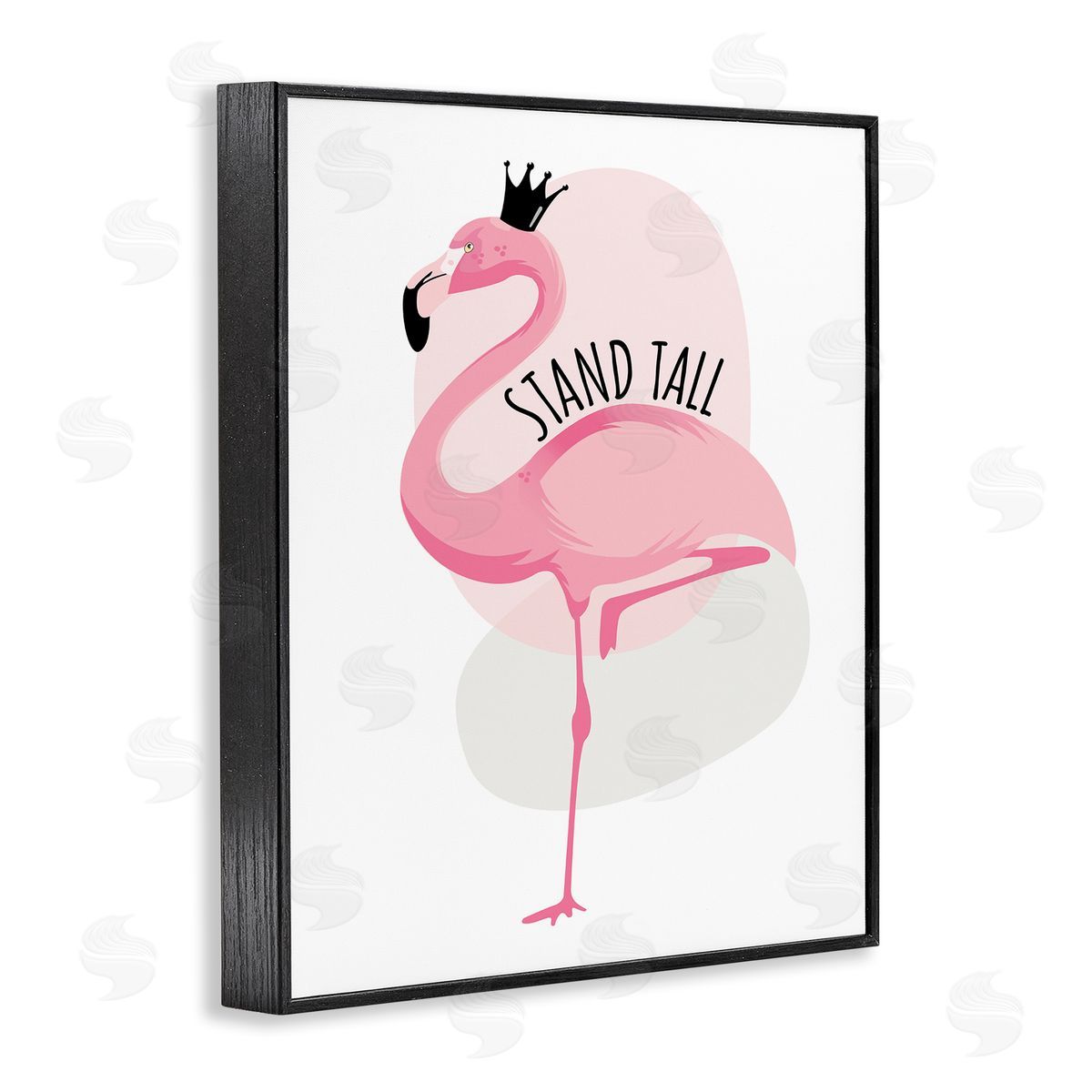 Ayse Stand Tall Quote Tropical Pink Flamingo Royal Crown