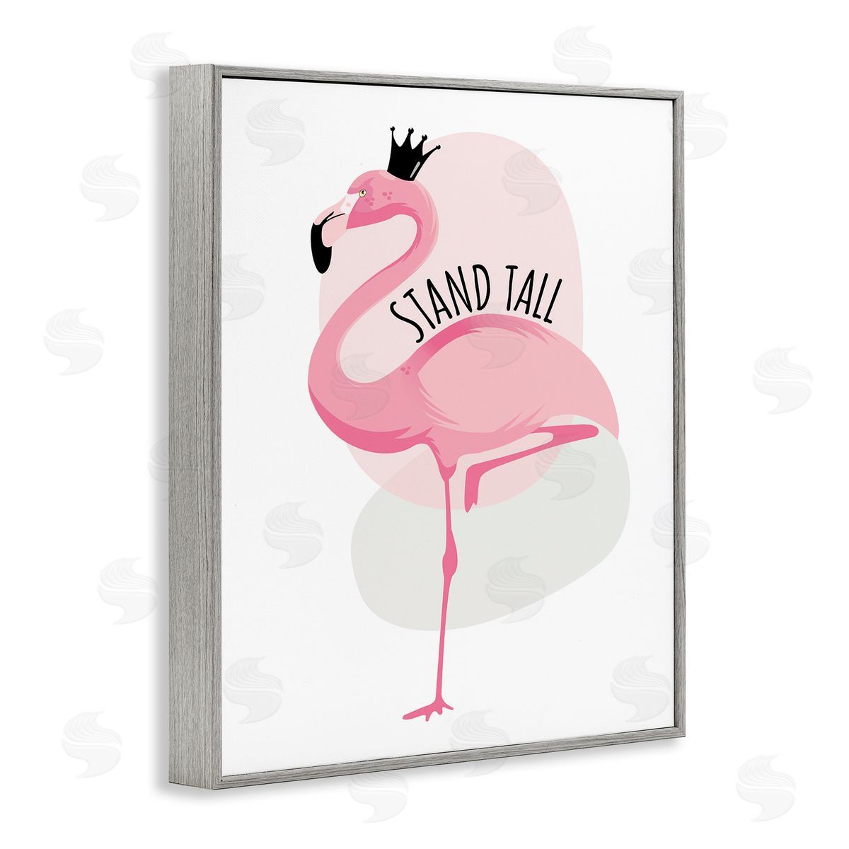 Ayse Stand Tall Quote Tropical Pink Flamingo Royal Crown