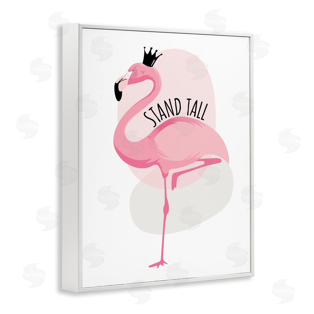 Ayse Stand Tall Quote Tropical Pink Flamingo Royal Crown