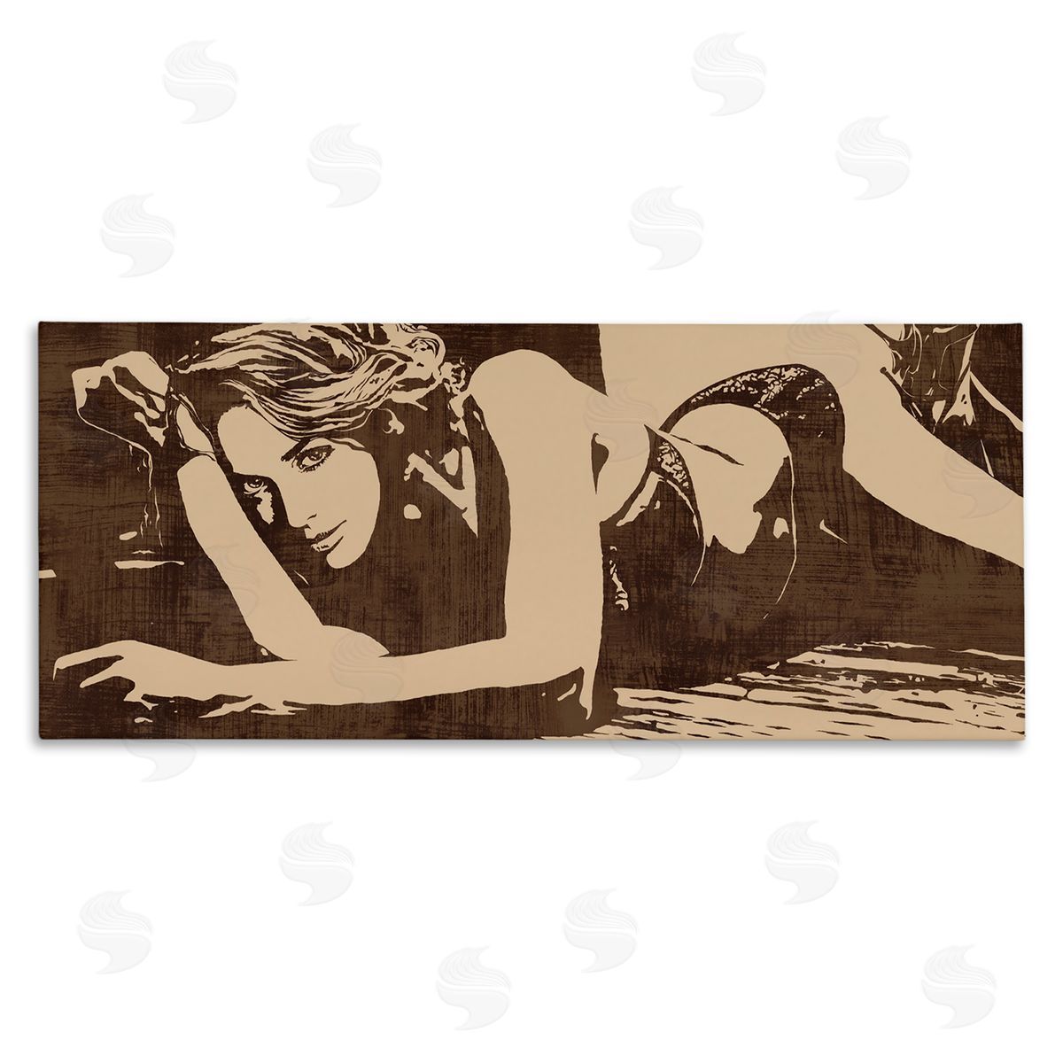 Andrew Cooper Alluring Female Resting Seductive Face Sepia Tone