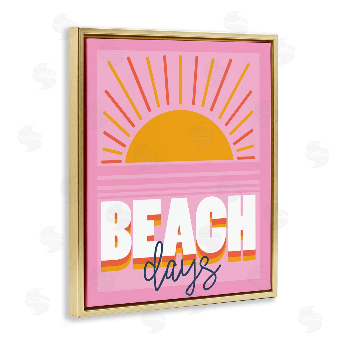 Angela Nickeas Beach Days Quote Rising Sun Ray Horizon Pink