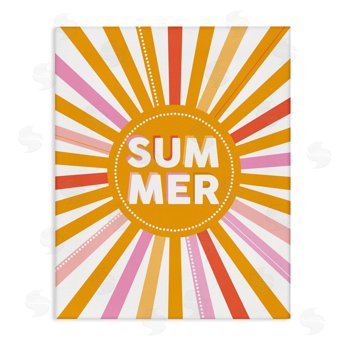 Angela Nickeas Bold Summer Typography Playful Rainbow Sun Rays 
