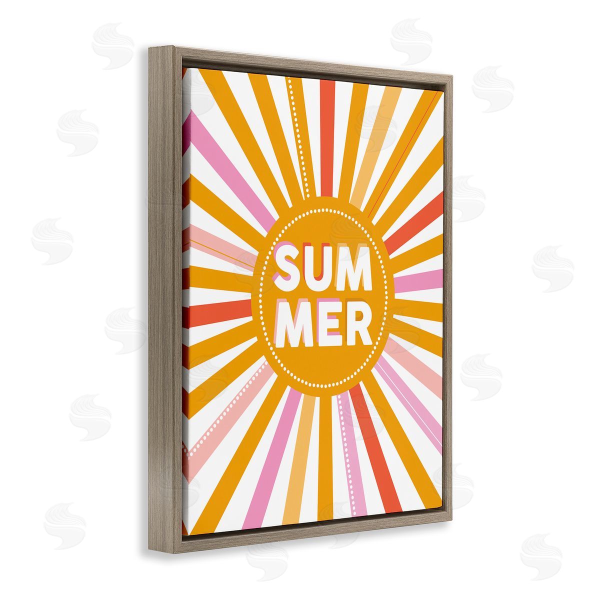 Angela Nickeas Bold Summer Typography Playful Rainbow Sun Rays 