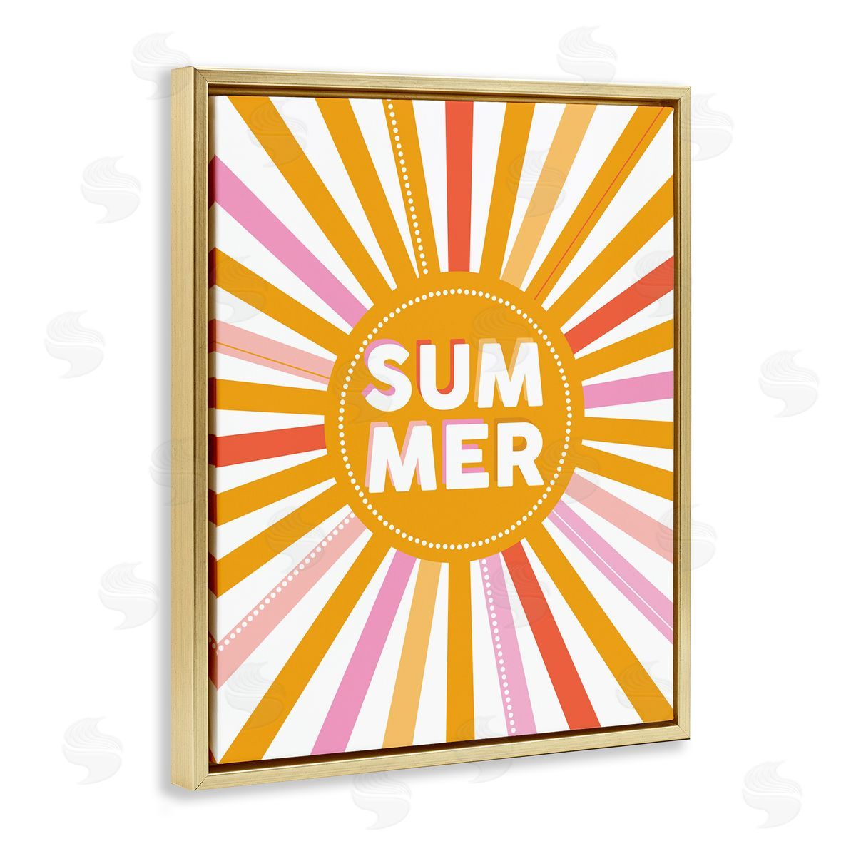 Angela Nickeas Bold Summer Typography Playful Rainbow Sun Rays 