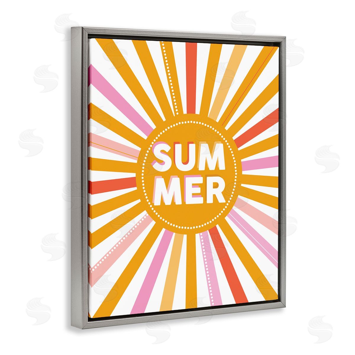 Angela Nickeas Bold Summer Typography Playful Rainbow Sun Rays 