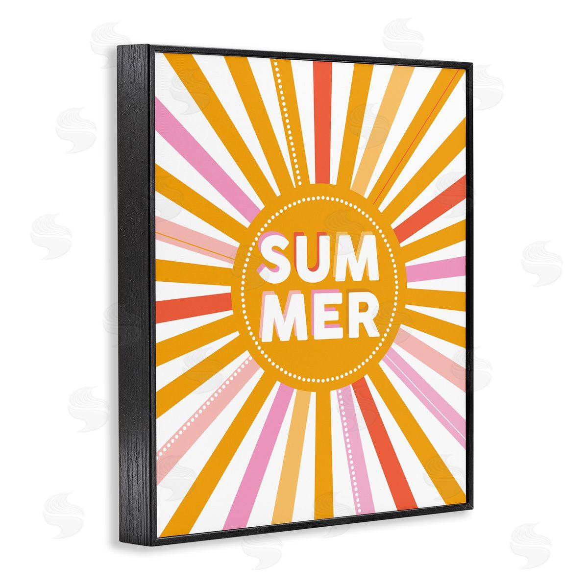 Angela Nickeas Bold Summer Typography Playful Rainbow Sun Rays 