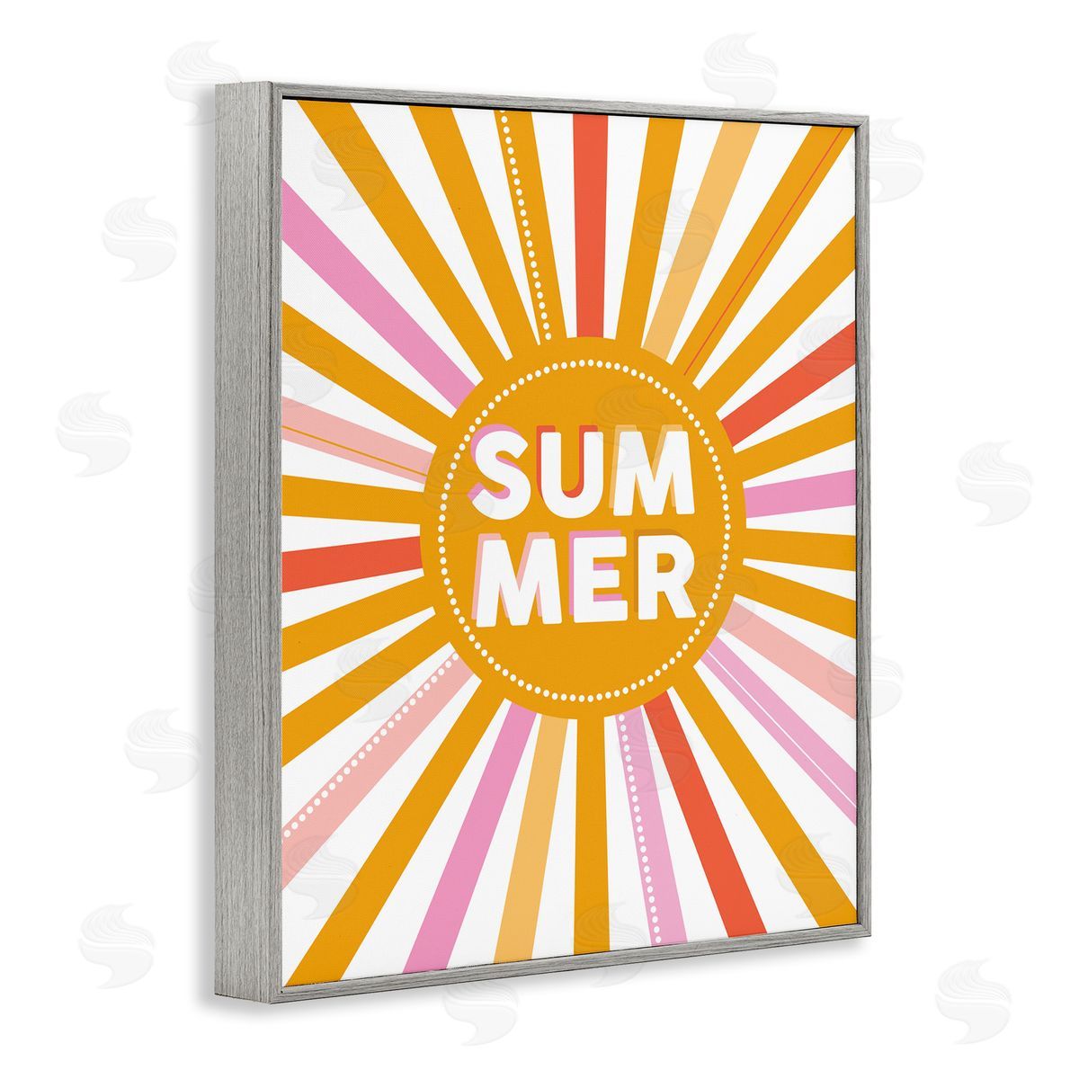 Angela Nickeas Bold Summer Typography Playful Rainbow Sun Rays 