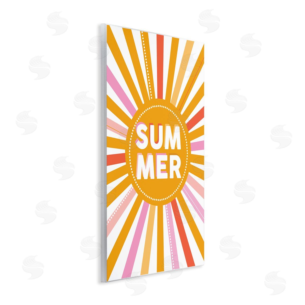 Angela Nickeas Bold Summer Typography Playful Rainbow Sun Rays 