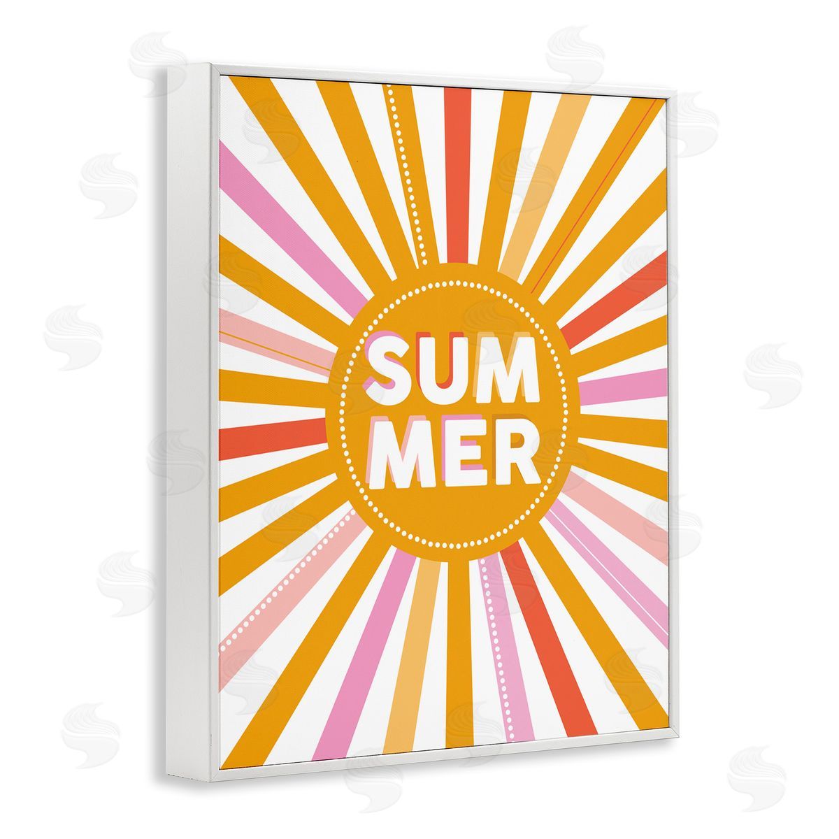 Angela Nickeas Bold Summer Typography Playful Rainbow Sun Rays 