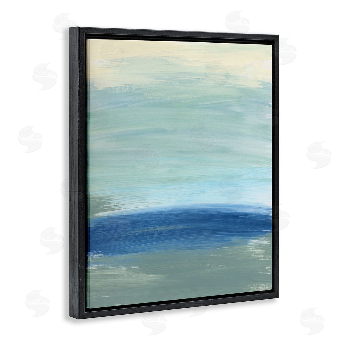 Bronwyn Baker Abstract Nautical Wave Inspiration Fluid Blue Waves