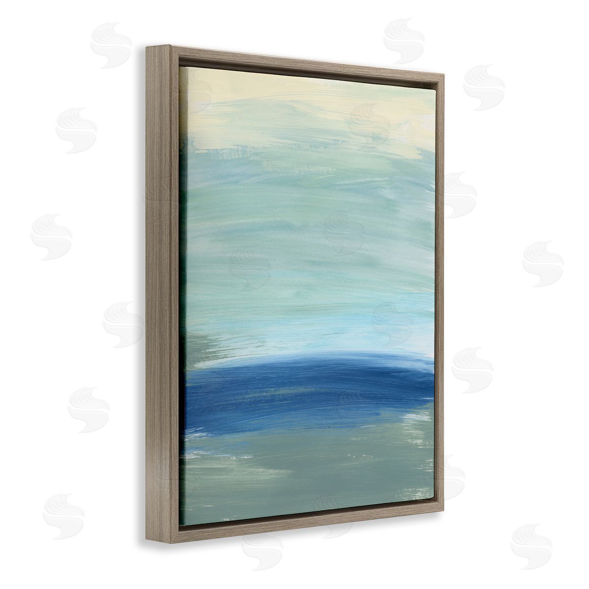 Bronwyn Baker Abstract Nautical Wave Inspiration Fluid Blue Waves