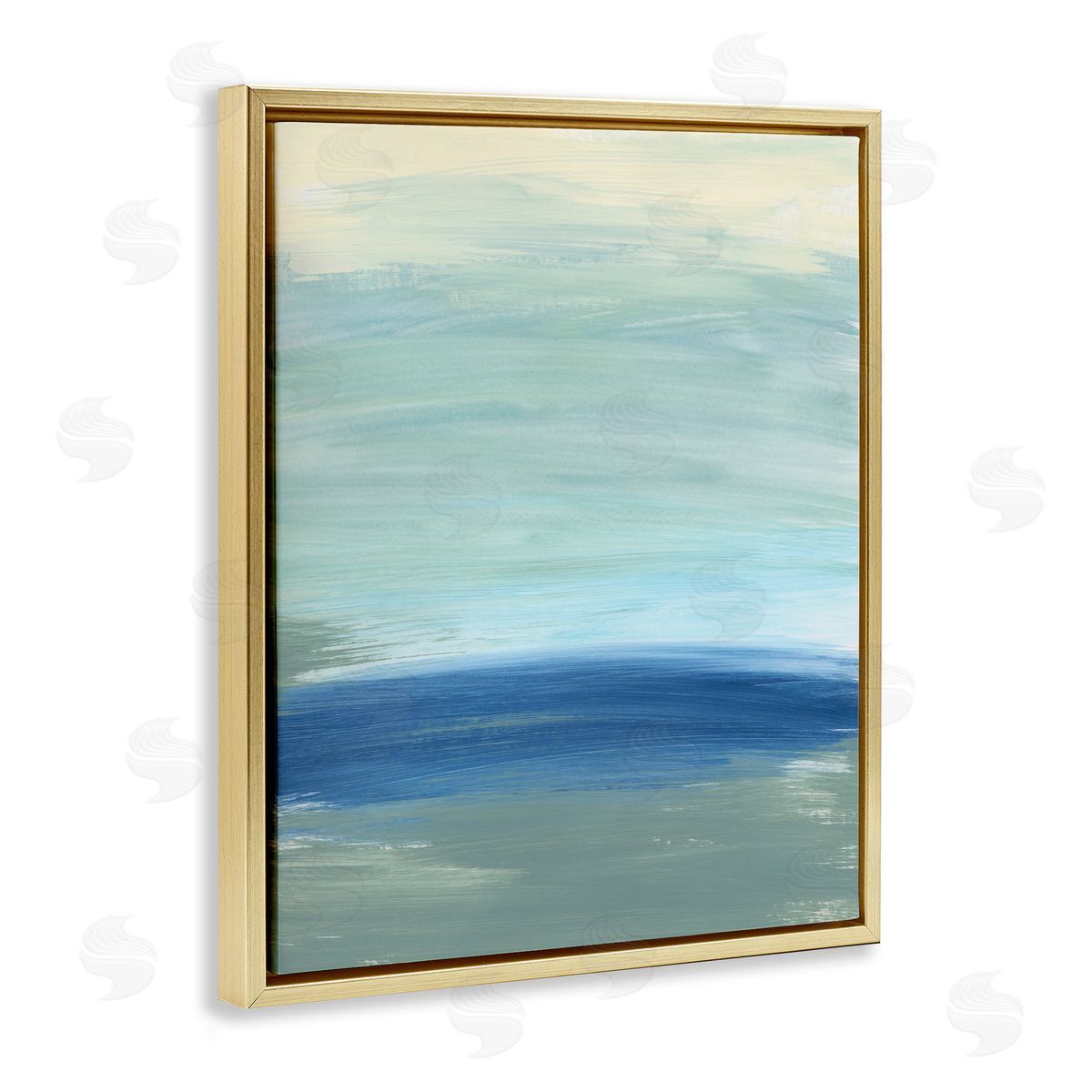 Bronwyn Baker Abstract Nautical Wave Inspiration Fluid Blue Waves