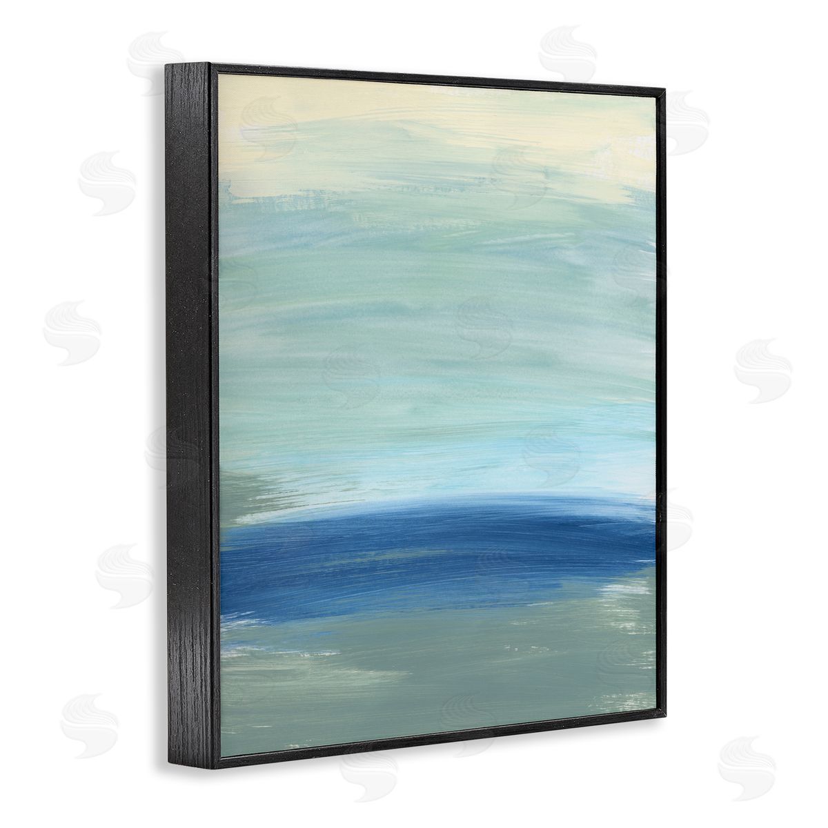 Bronwyn Baker Abstract Nautical Wave Inspiration Fluid Blue Waves