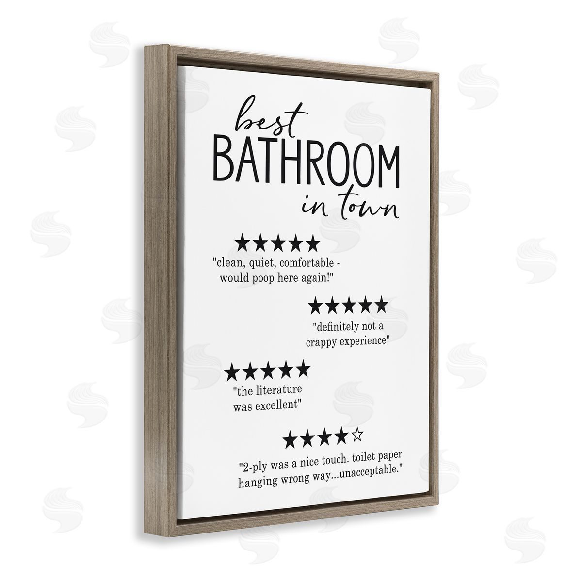 Lettered and Lined Best Bathroom Five Star Reviews Funny Bath Phrases