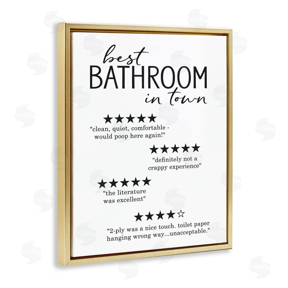 Lettered and Lined Best Bathroom Five Star Reviews Funny Bath Phrases