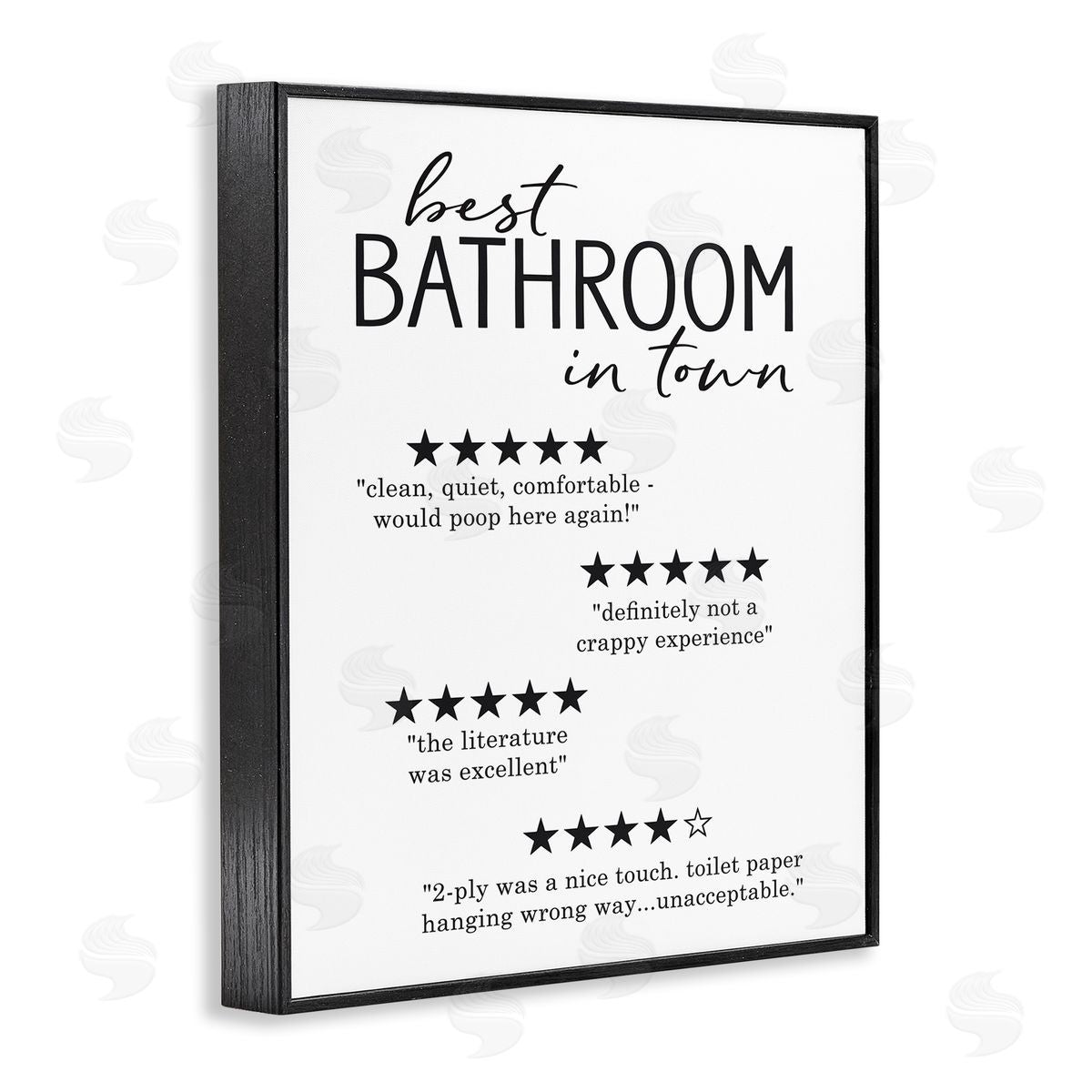 Lettered and Lined Best Bathroom Five Star Reviews Funny Bath Phrases