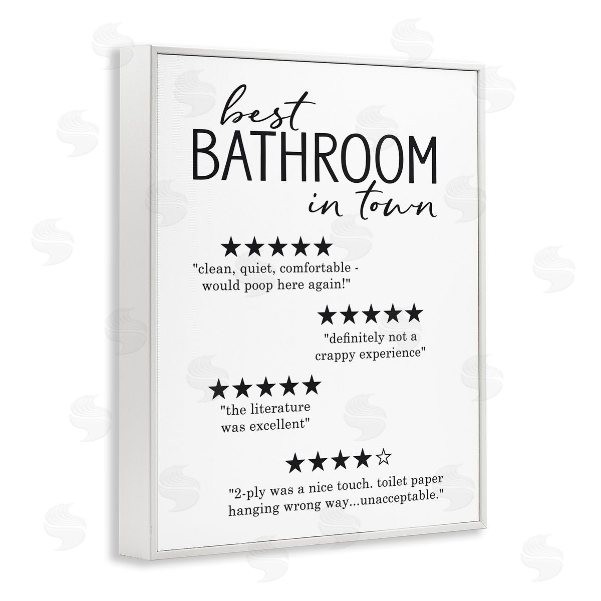 Lettered and Lined Best Bathroom Five Star Reviews Funny Bath Phrases