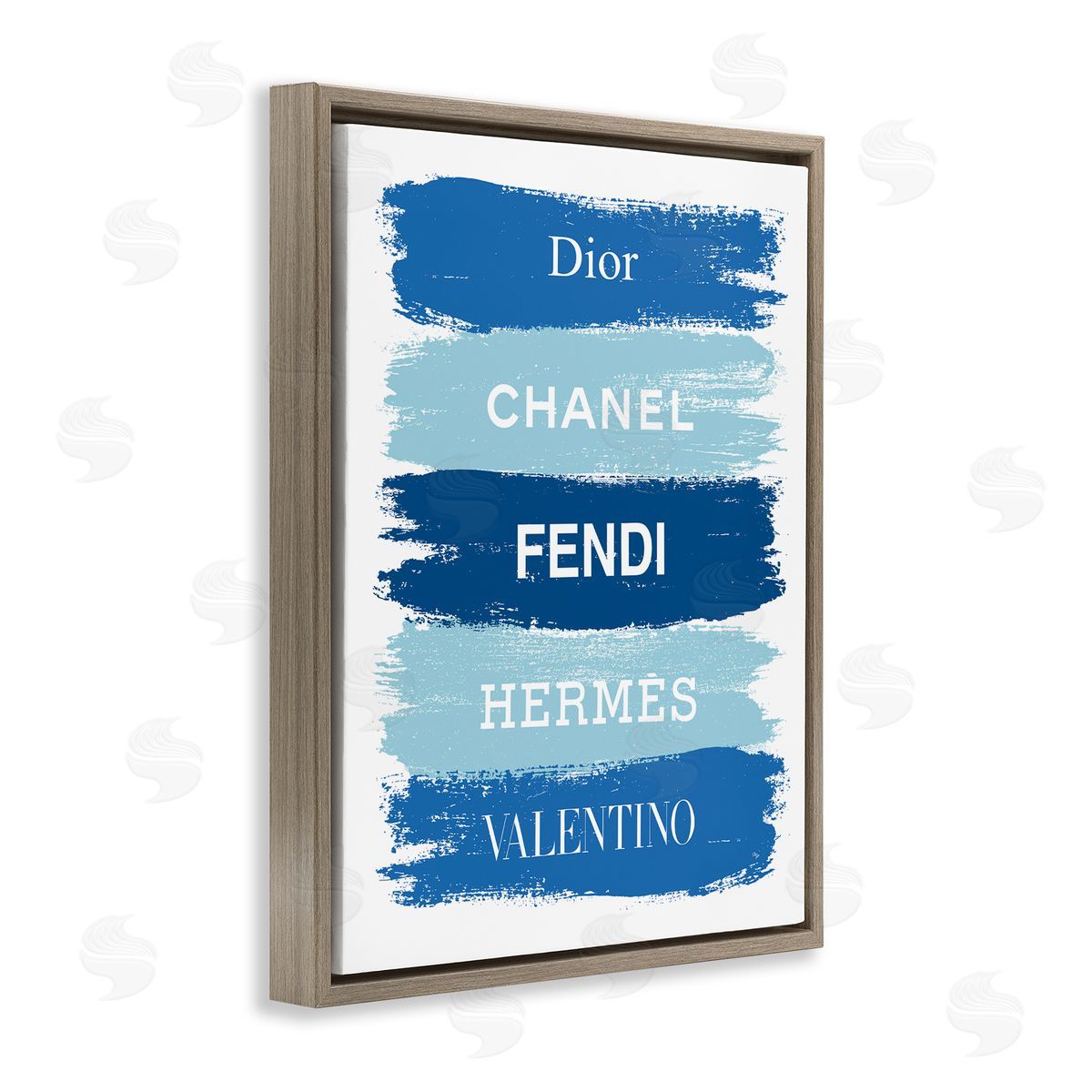 Martina Pavlova Blue Denim Brush Strokes Glam Fashion Phrases