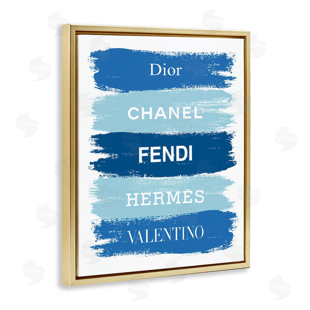 Martina Pavlova Blue Denim Brush Strokes Glam Fashion Phrases