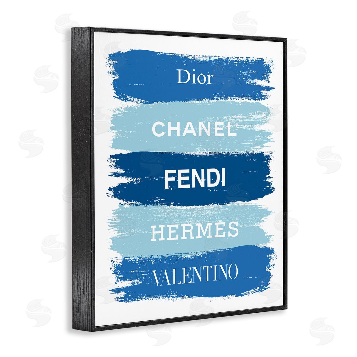 Martina Pavlova Blue Denim Brush Strokes Glam Fashion Phrases