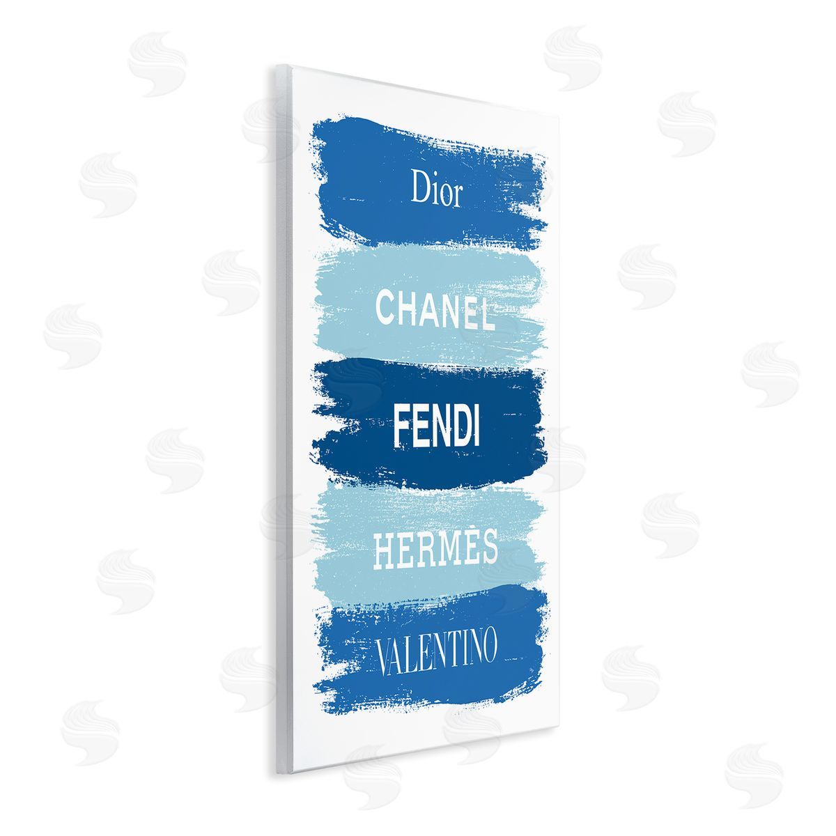 Martina Pavlova Blue Denim Brush Strokes Glam Fashion Phrases