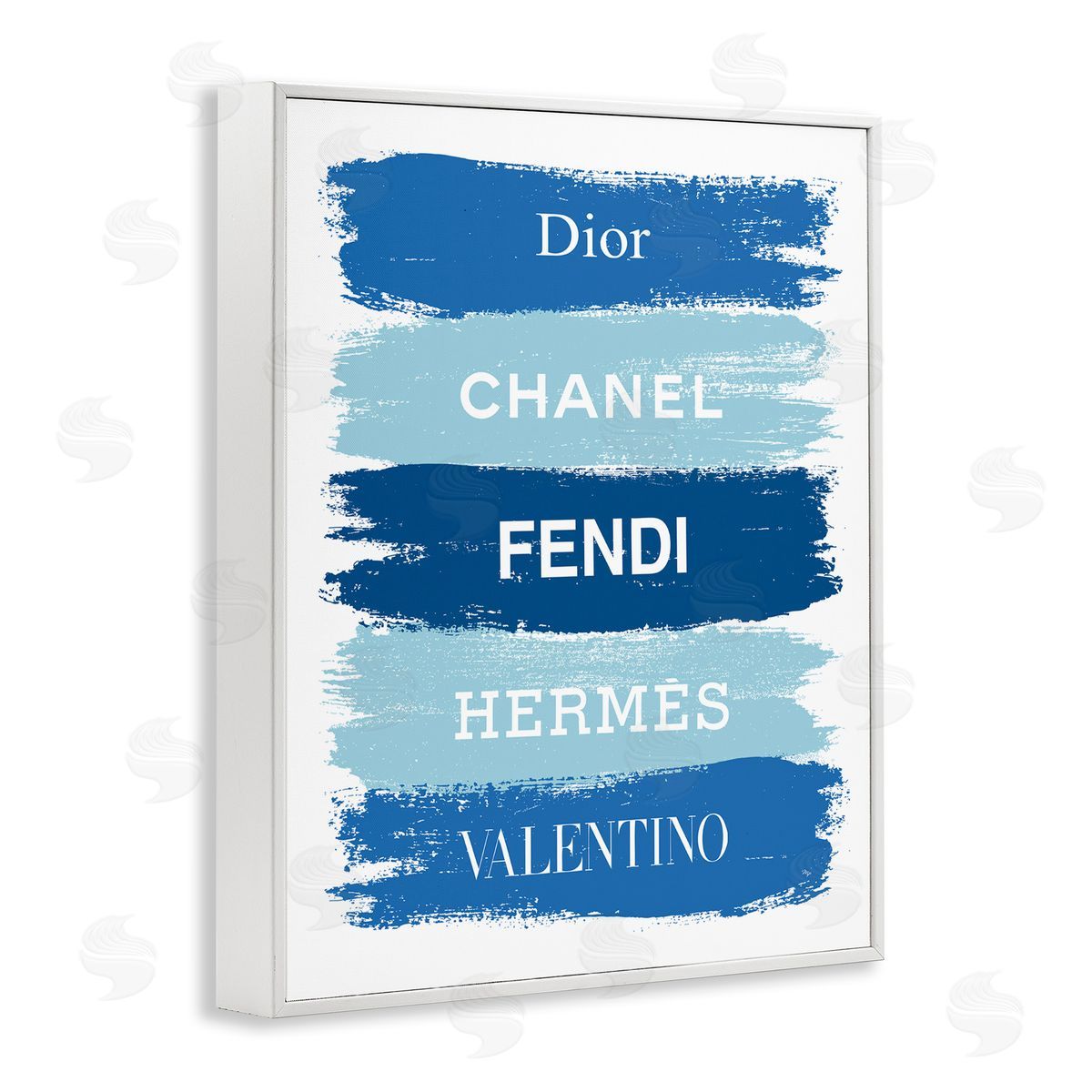 Martina Pavlova Blue Denim Brush Strokes Glam Fashion Phrases