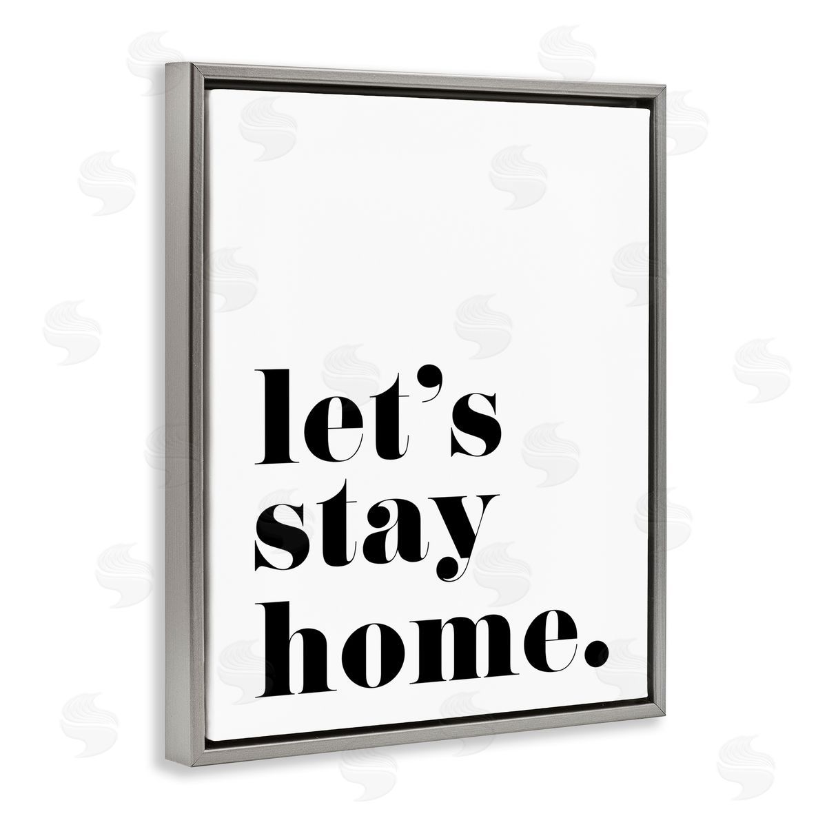 BlursByAI Let's Stay Home Phrase Bold Minimal Typography