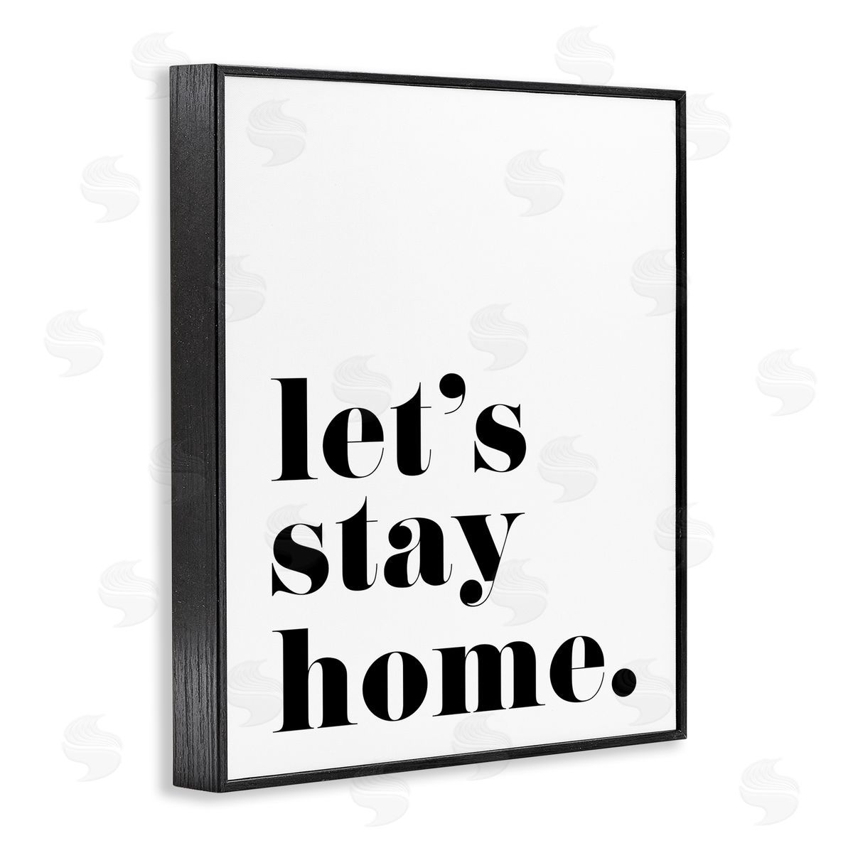BlursByAI Let's Stay Home Phrase Bold Minimal Typography