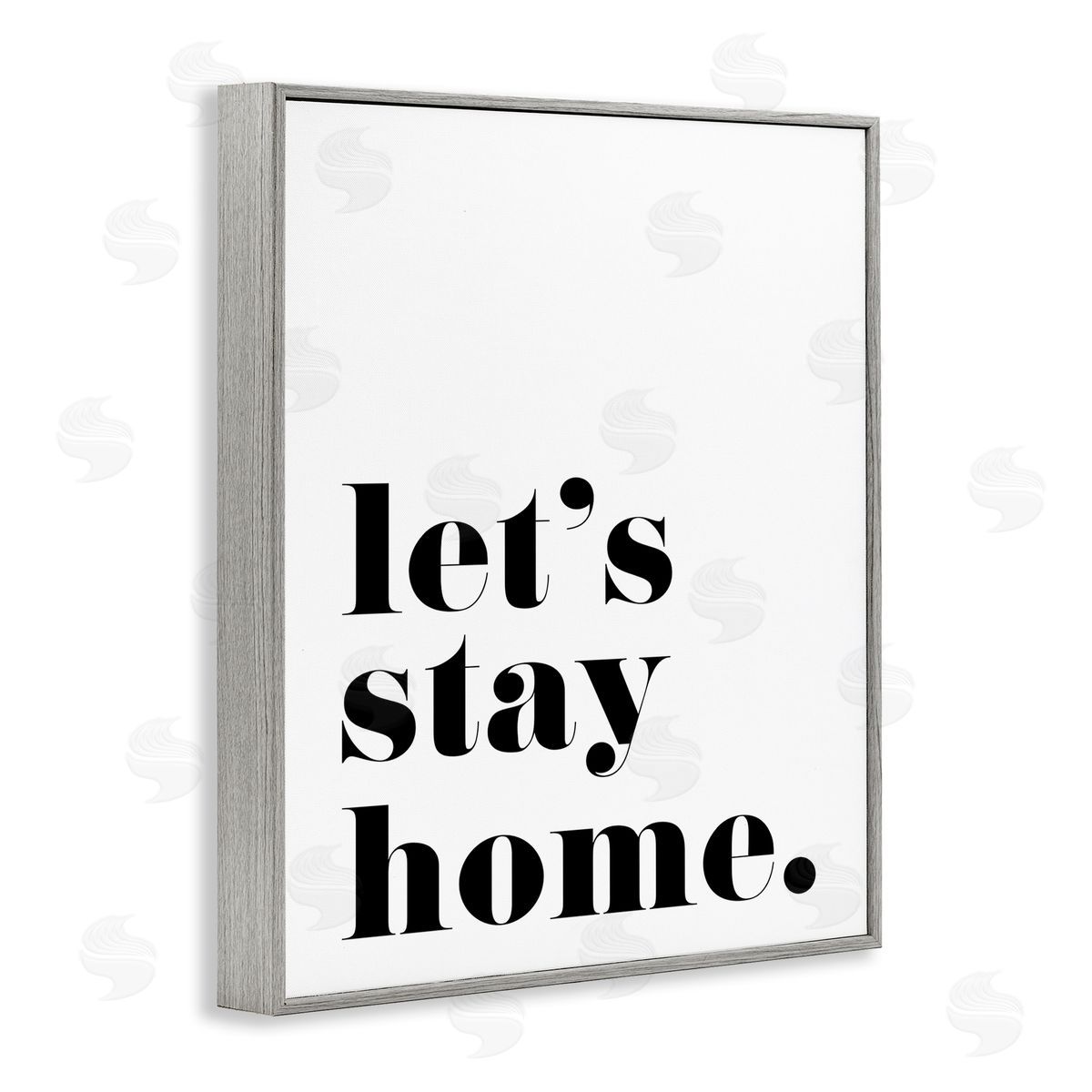 BlursByAI Let's Stay Home Phrase Bold Minimal Typography