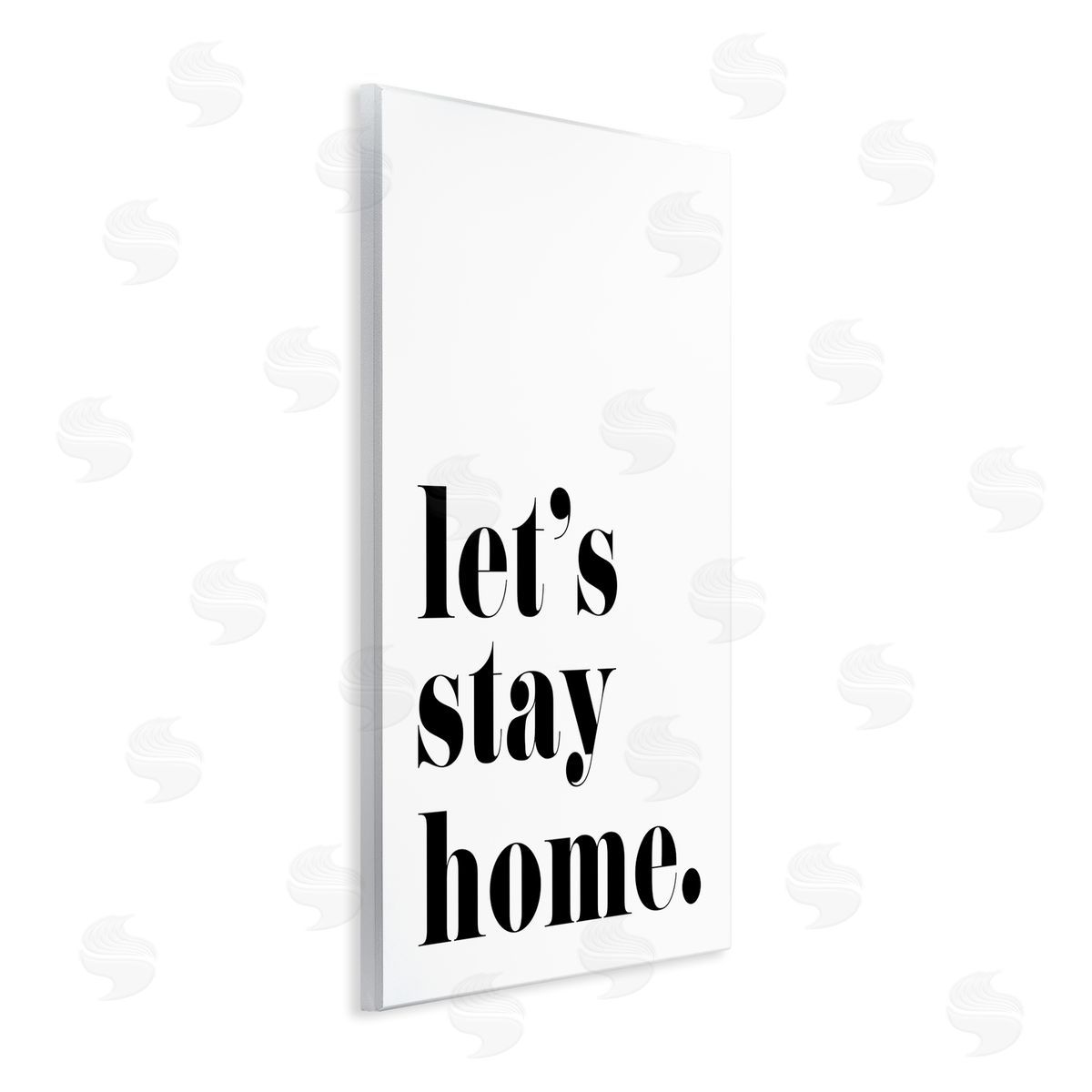 BlursByAI Let's Stay Home Phrase Bold Minimal Typography