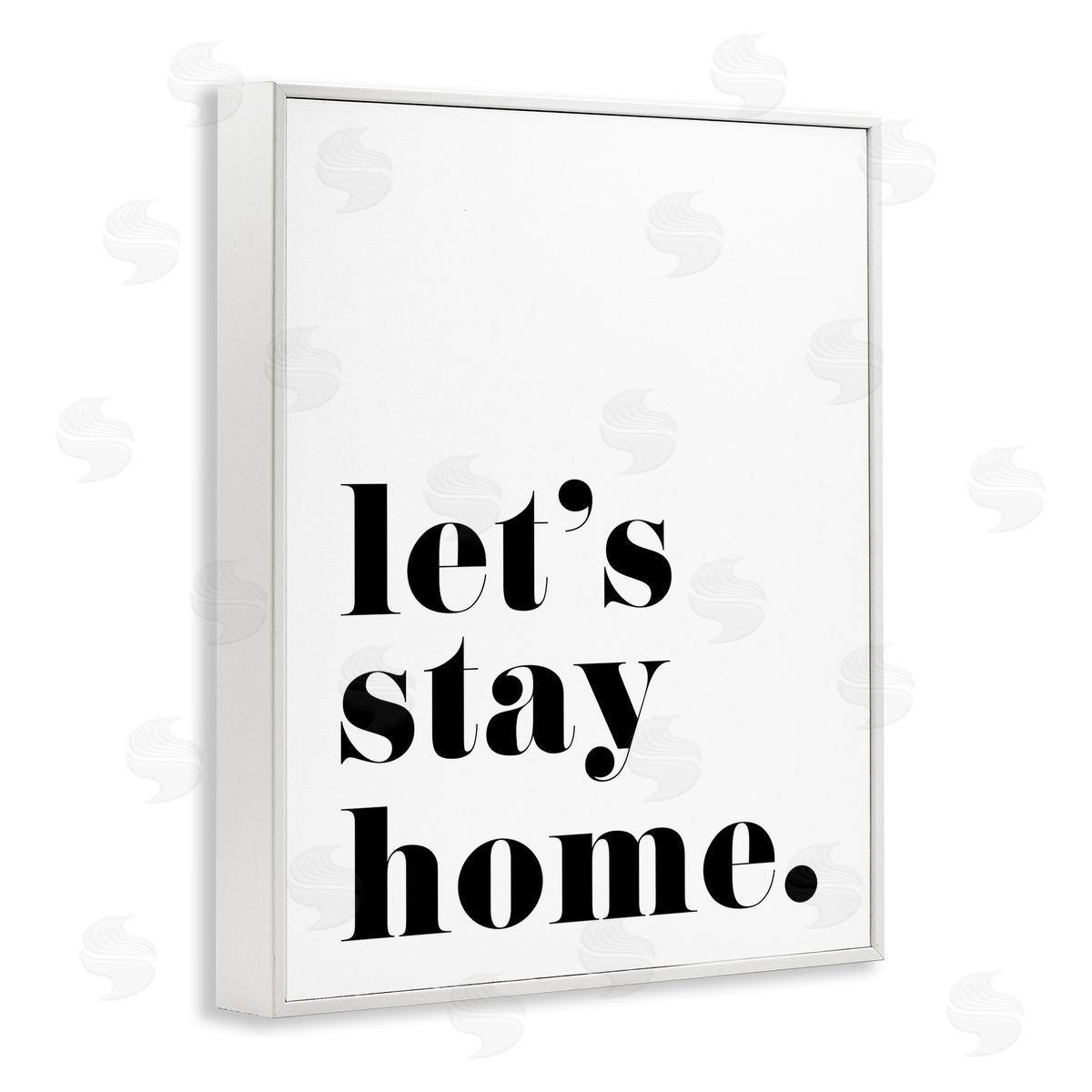 BlursByAI Let's Stay Home Phrase Bold Minimal Typography