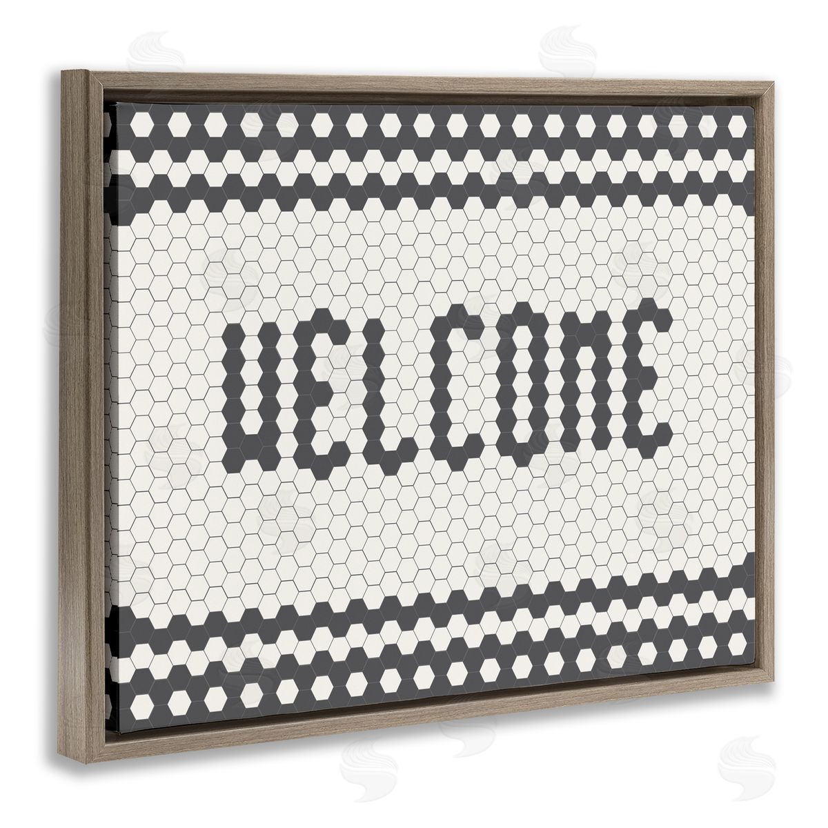 Caroline Alfr_sideeds Welcome Phrase Caf� Bistro Tile Geometric Pattern