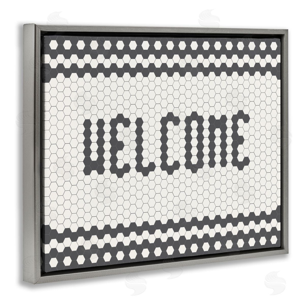 Caroline Alfr_sideeds Welcome Phrase Caf� Bistro Tile Geometric Pattern