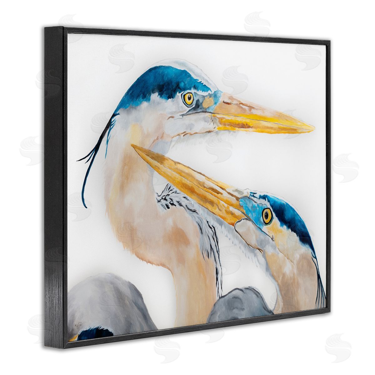 Diane Fifer Great Blue Heron Pairing Bird Waterfowl Pair Portrait