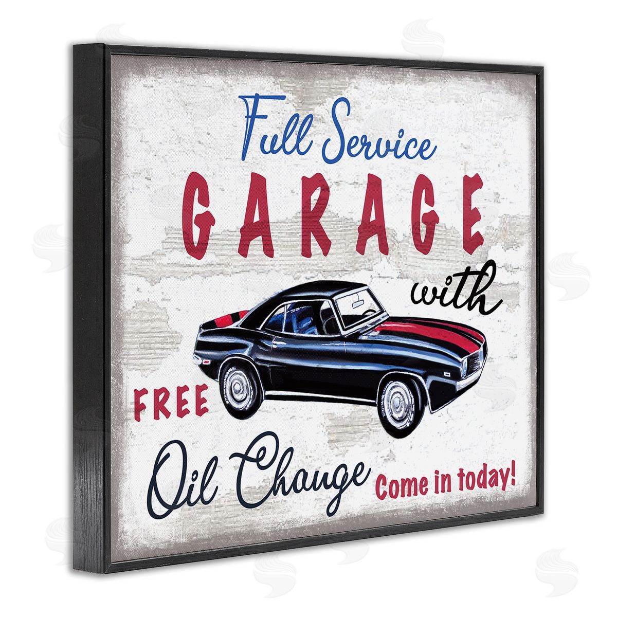 Elizabeth Tyndall Vintage Rustic Full Service Garage Sign Sports Car