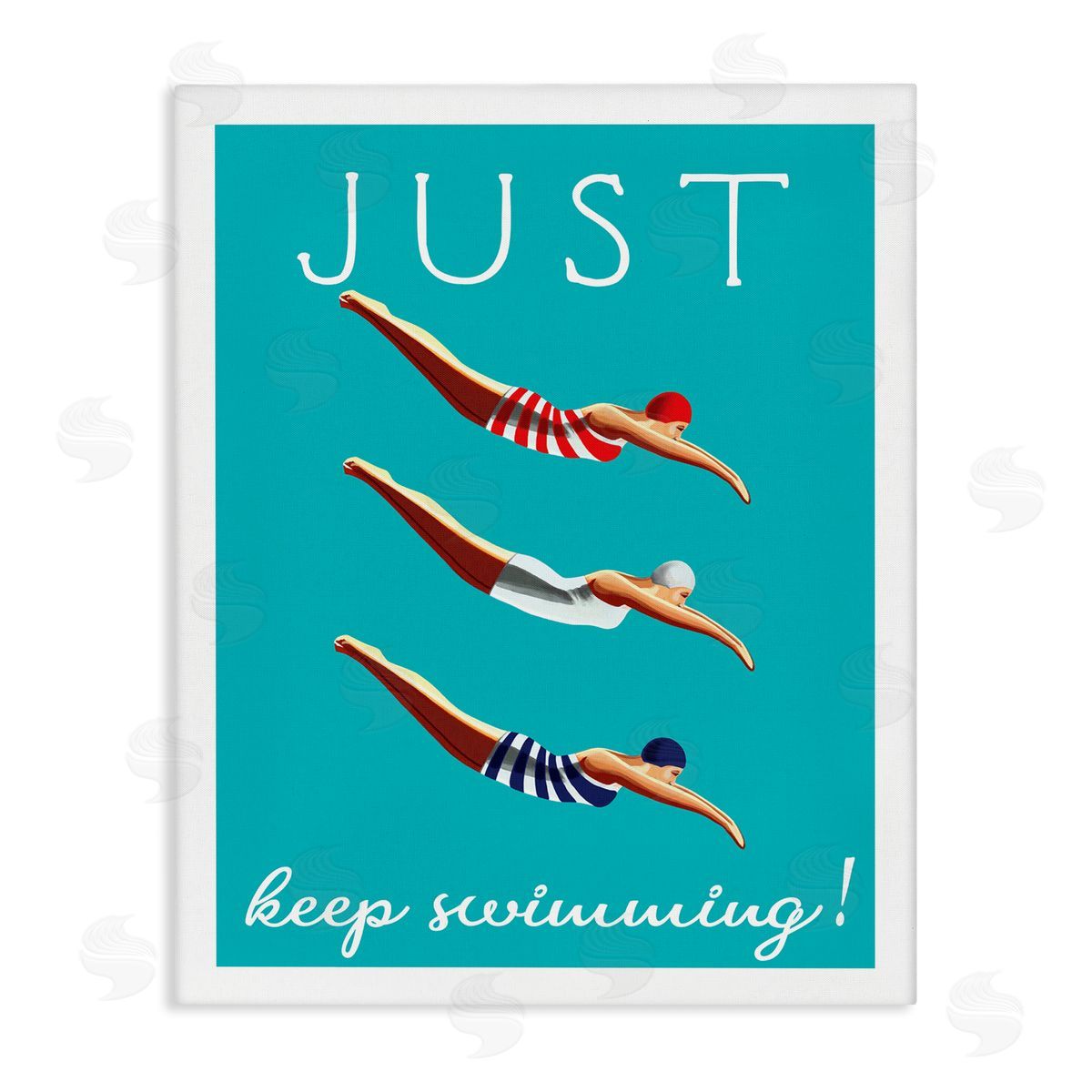 Elizabeth Tyndall Trio of Female Divers Just Keep Swimming Phrase