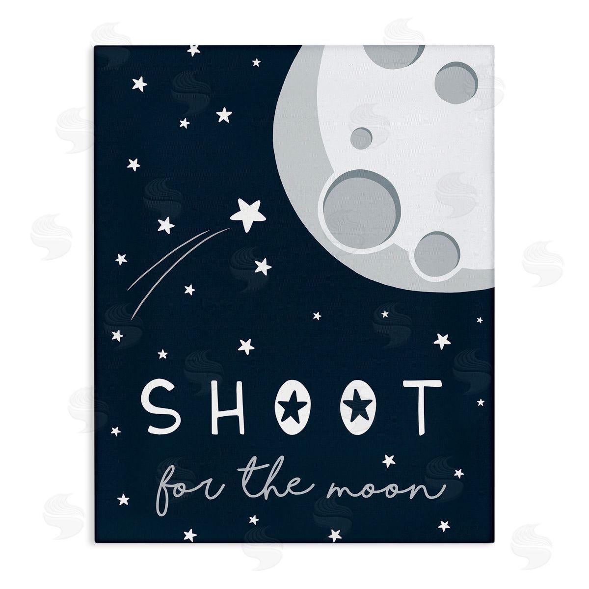 Elizabeth Tyndall Shoot for the Moon Sentiments Flying Stars Blue White