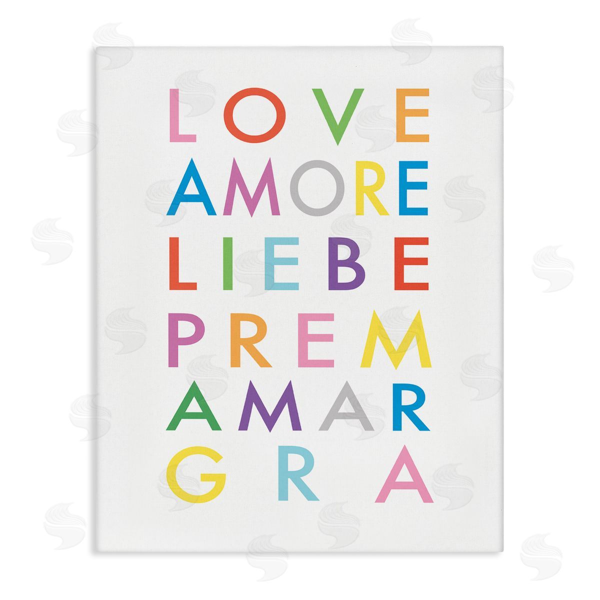 Elizabeth Tyndall Love Amore Liebe Romantic Phrases Bold Rainbow Text