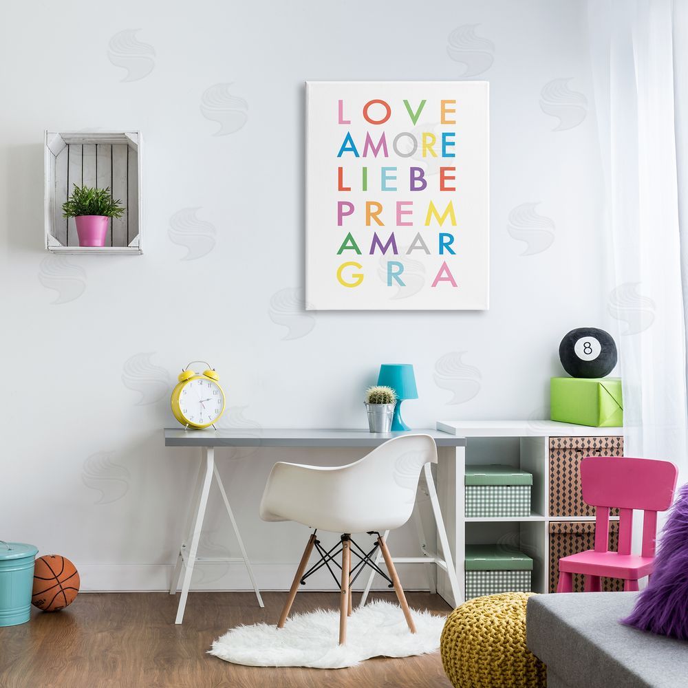 Elizabeth Tyndall Love Amore Liebe Romantic Phrases Bold Rainbow Text