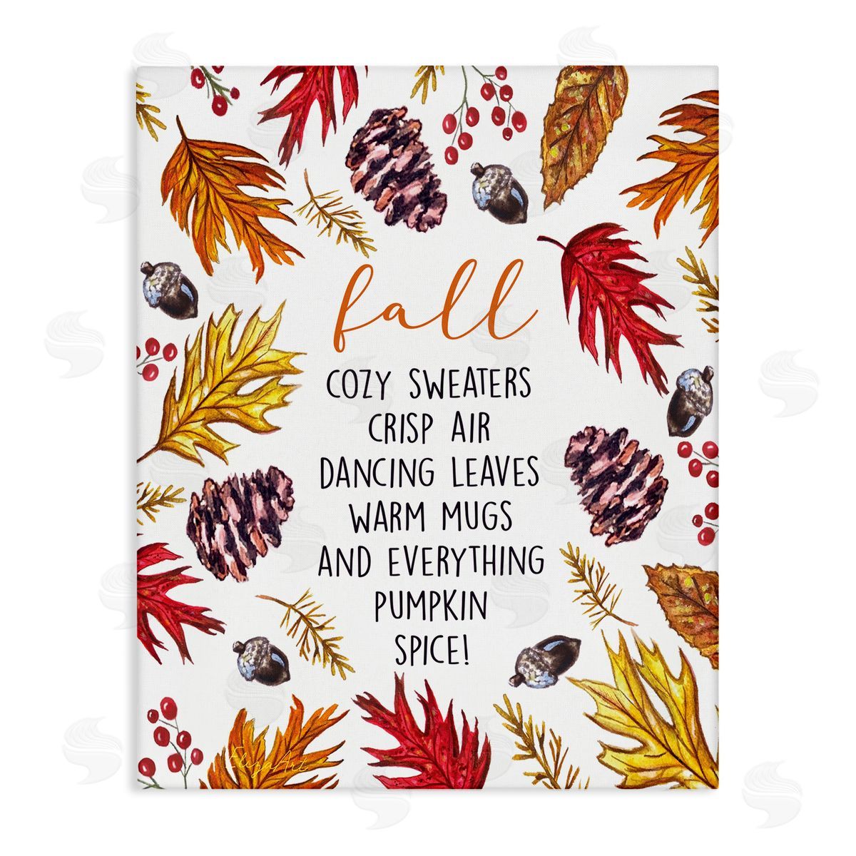 Elizabeth Tyndall List of Fall Favorites Autumn Forest Foliage Wreath