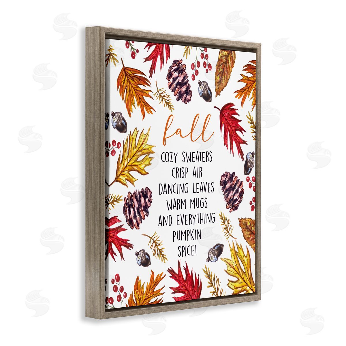 Elizabeth Tyndall List of Fall Favorites Autumn Forest Foliage Wreath